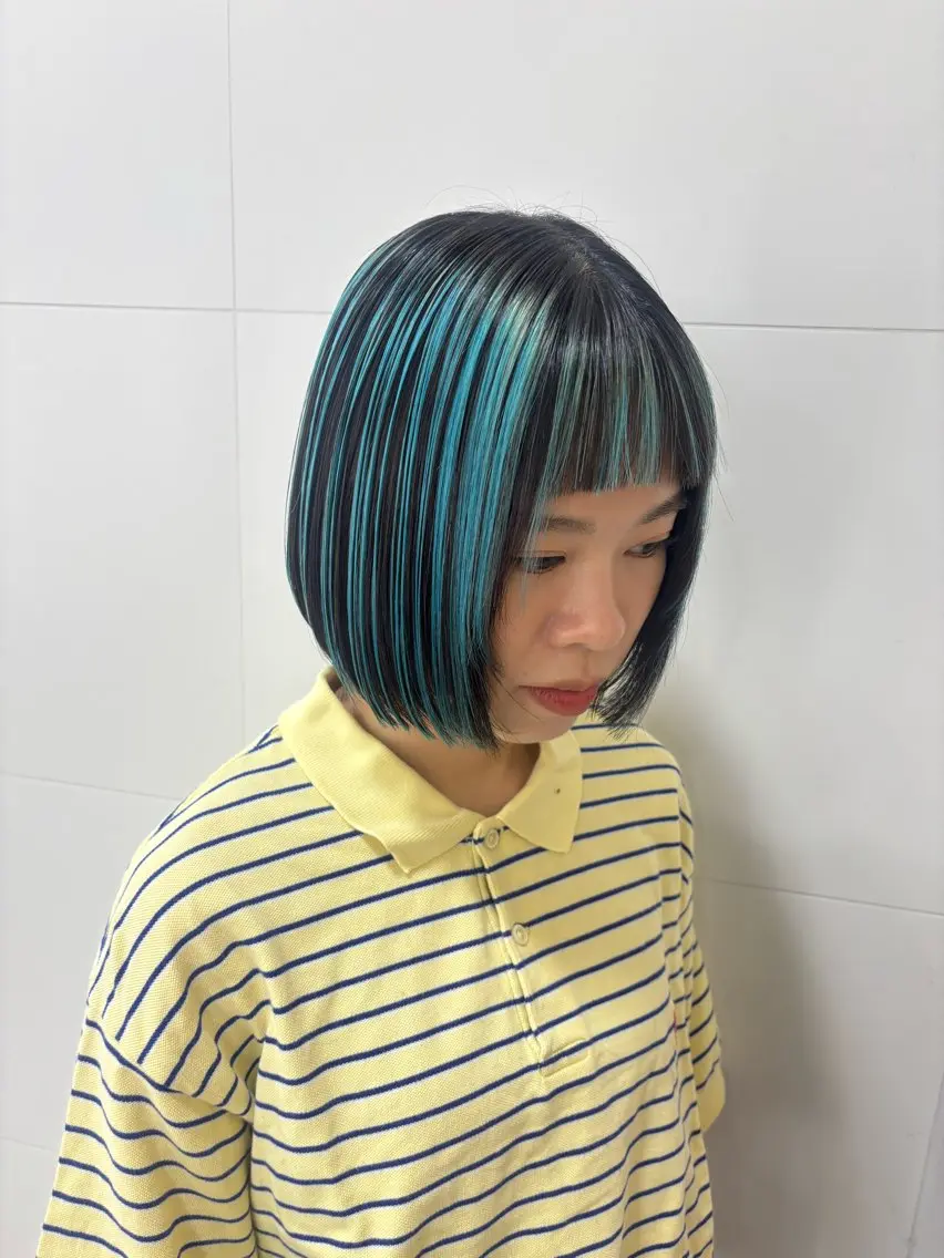【アンブレラカラー🌈】デザインブリーチ＋オンカラー＋前髪カット￥9800~◎当日予約大歓迎🙆‍♀️の写真