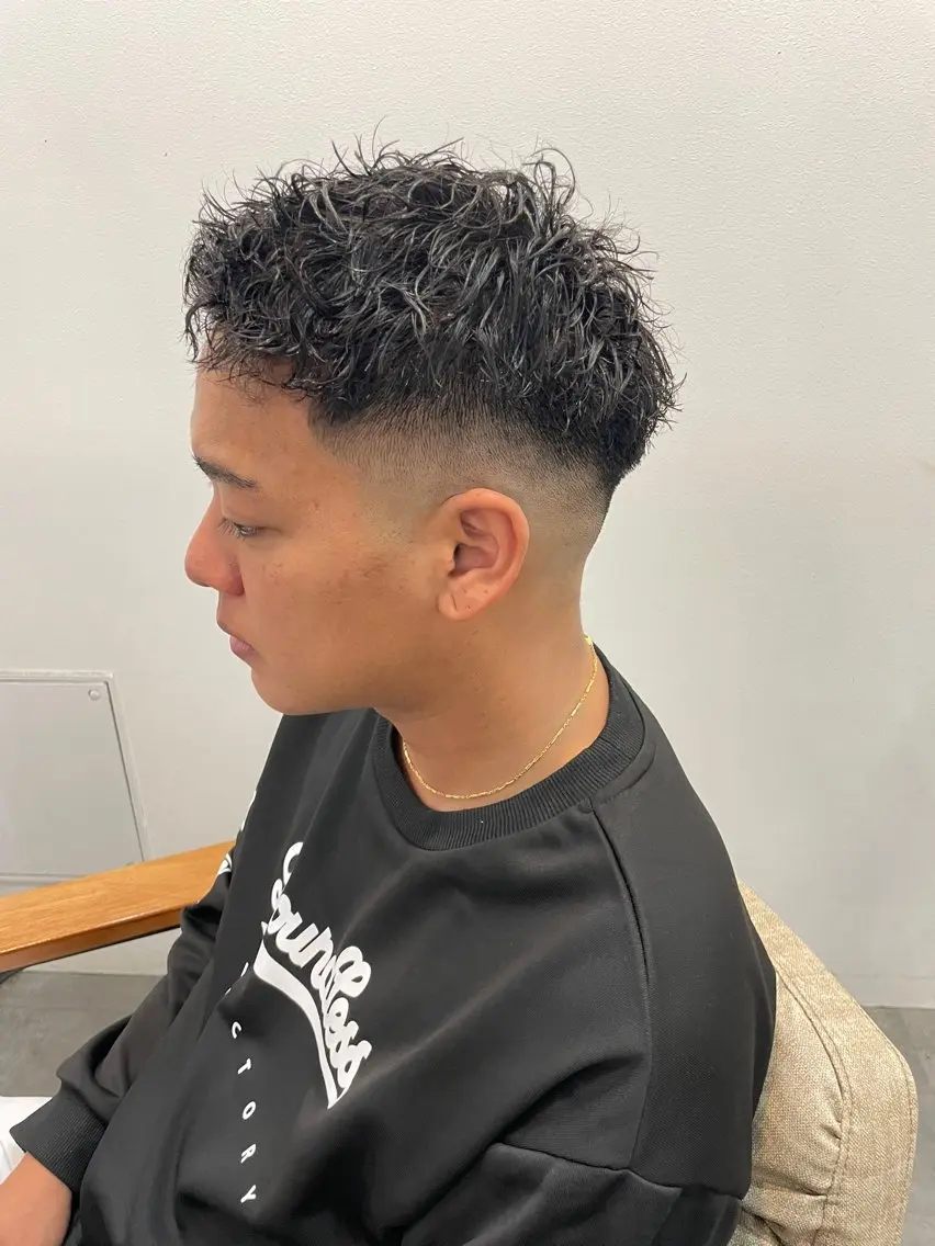 ショート パーマ ヘアアレンジ メンズ カット パーマ ヘアセット 🔥メンズ特化🔥 木村 祐太のヘアスタイル