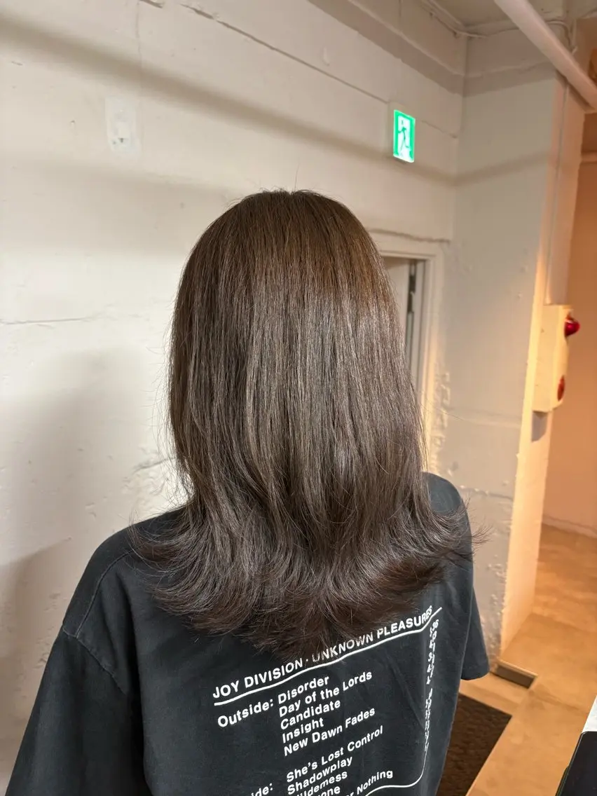 セミロング tokute 中野真咲🐺のヘアスタイル
