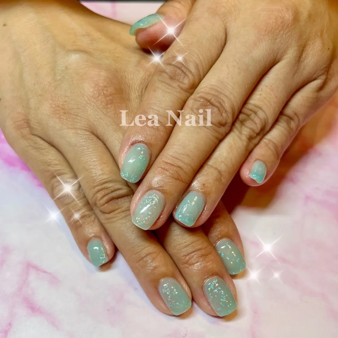 ネイル ラメ(グリッター) ハンドネイル Lea Nailのネイルデザイン
