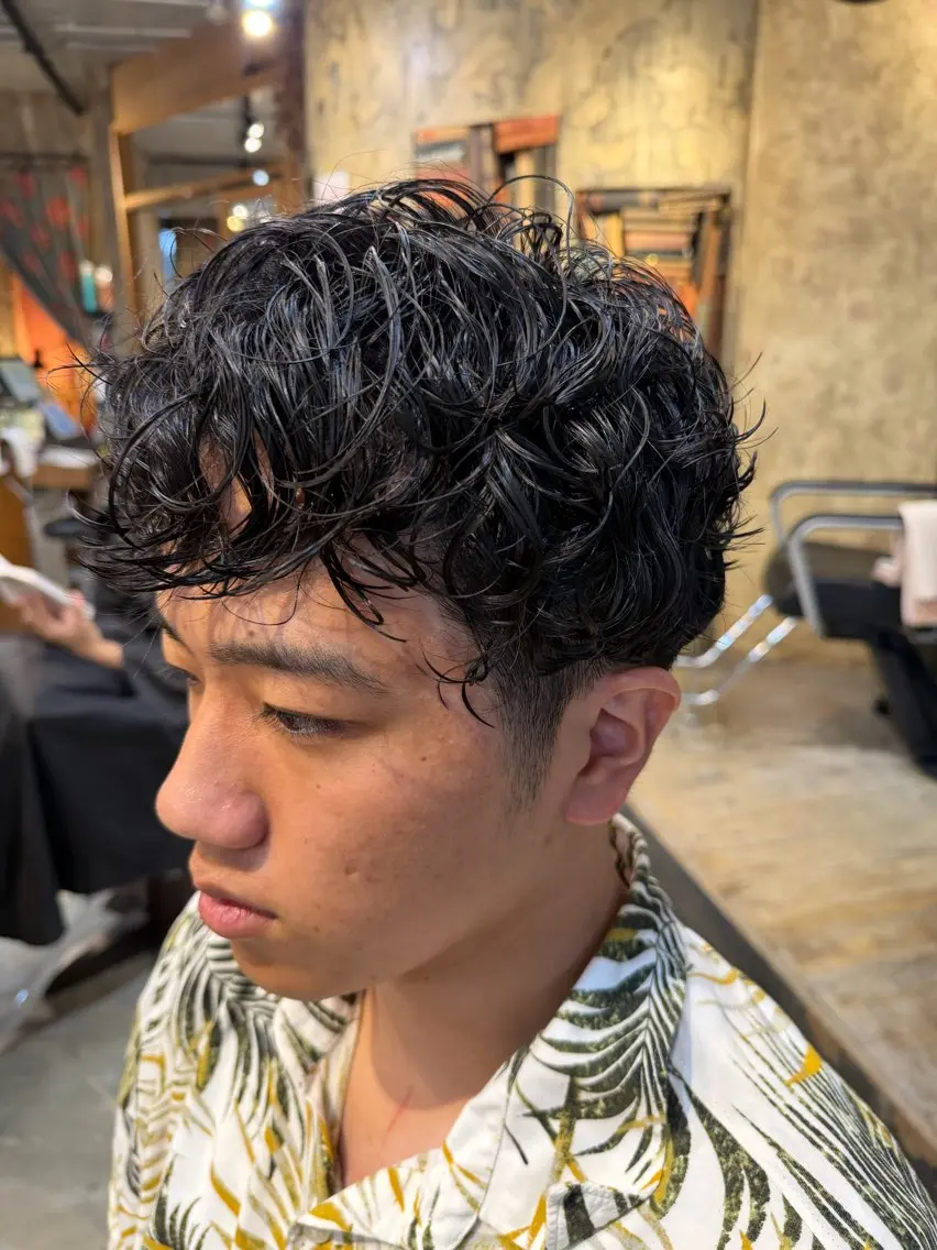ショート パーマ ヘアアレンジ メンズ メンズパーマ カット パーマ 🍀Ryosuke 🍀のヘアスタイル