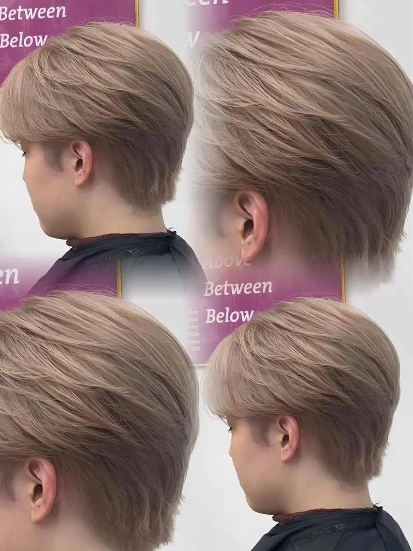 カラー メンズ 🌟カットレイヤー ボブ森龍哉のヘアスタイル