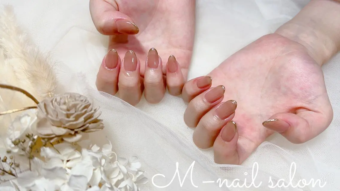 ネイル シンプルネイル M_ nail salonのネイルデザイン