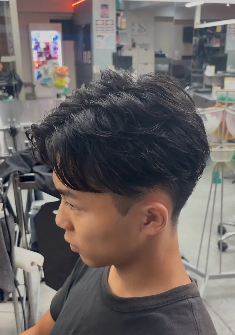 ショート パーマ メンズ カット パーマ メンズ特化🌊/似合 わせカット🌊/奏音のヘアスタイル