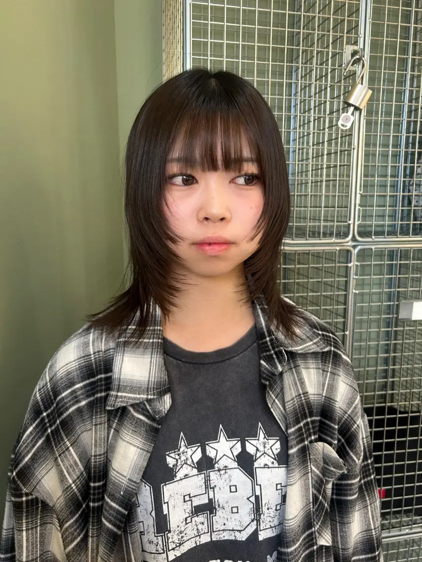 ミディアム カットモデル募集 トモカのヘアスタイル
