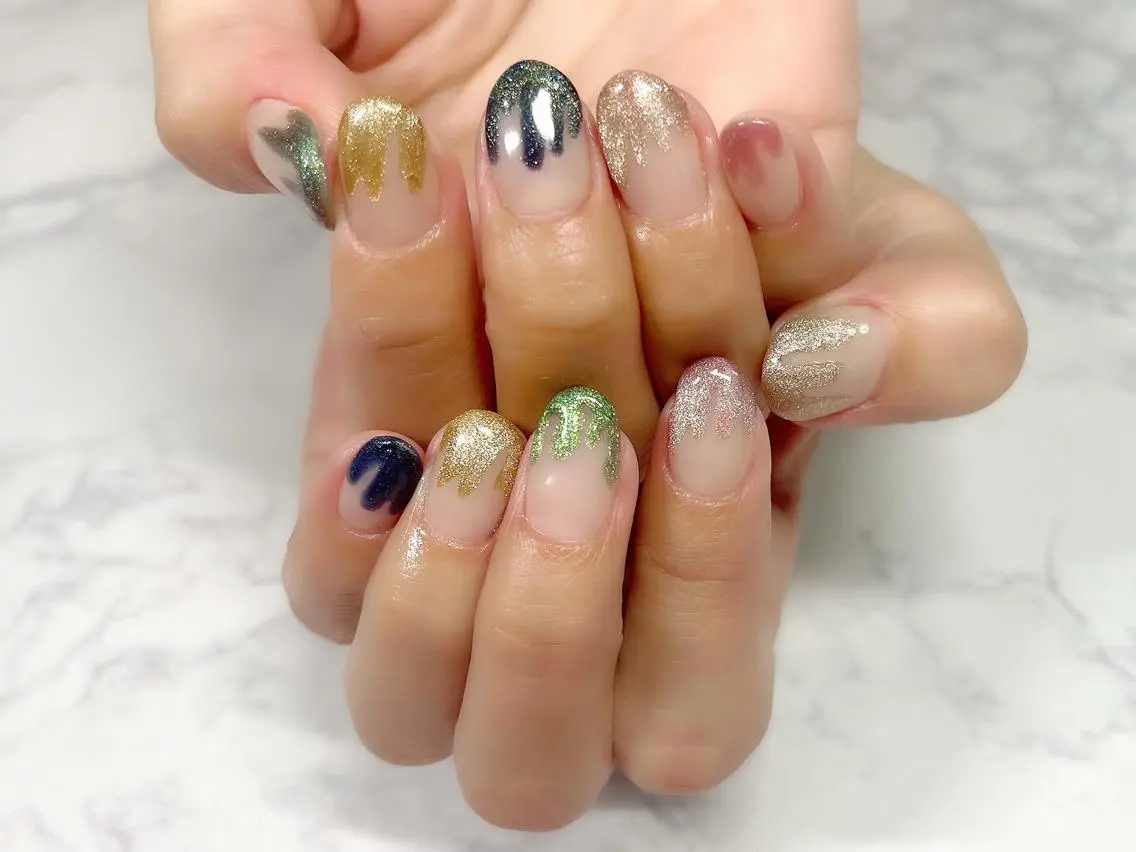 ネイル マグネットネイル ハンドネイル Nail Salon KURELLYのネイルデザイン