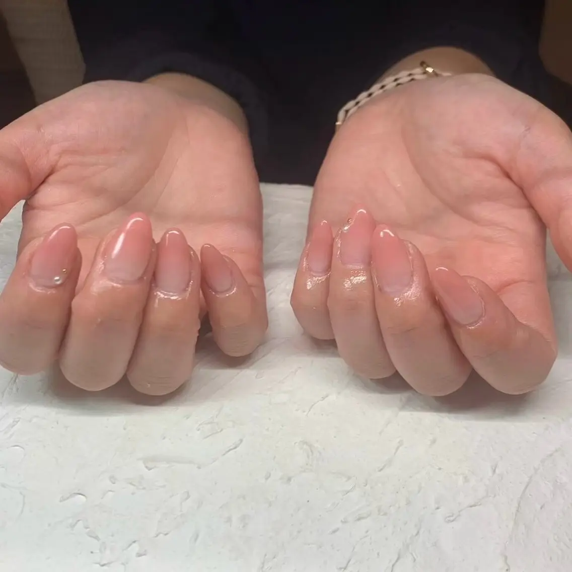 ネイル グラデーション ピンク LACHIC NOZOMIのネイルデザイン