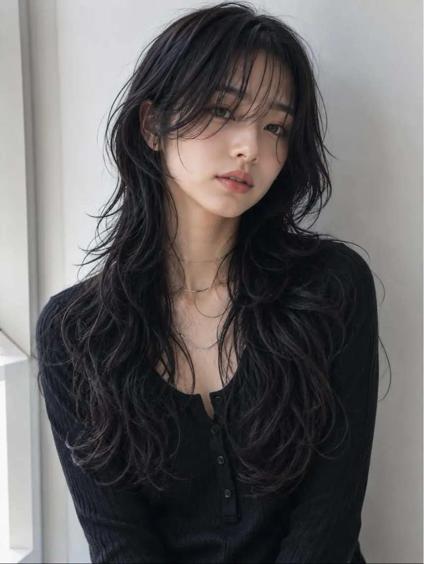 セミロング カット パーマ トリートメント 名古屋 ERIKAのヘアスタイル