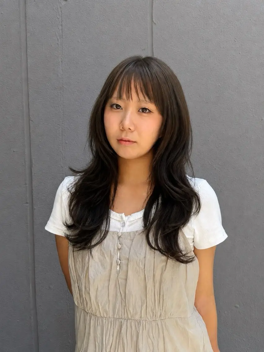 セミロング レイヤーカット カット ヘアカラー トリートメント reira/似合わせ /柔らかカラー🫧のヘアスタイル