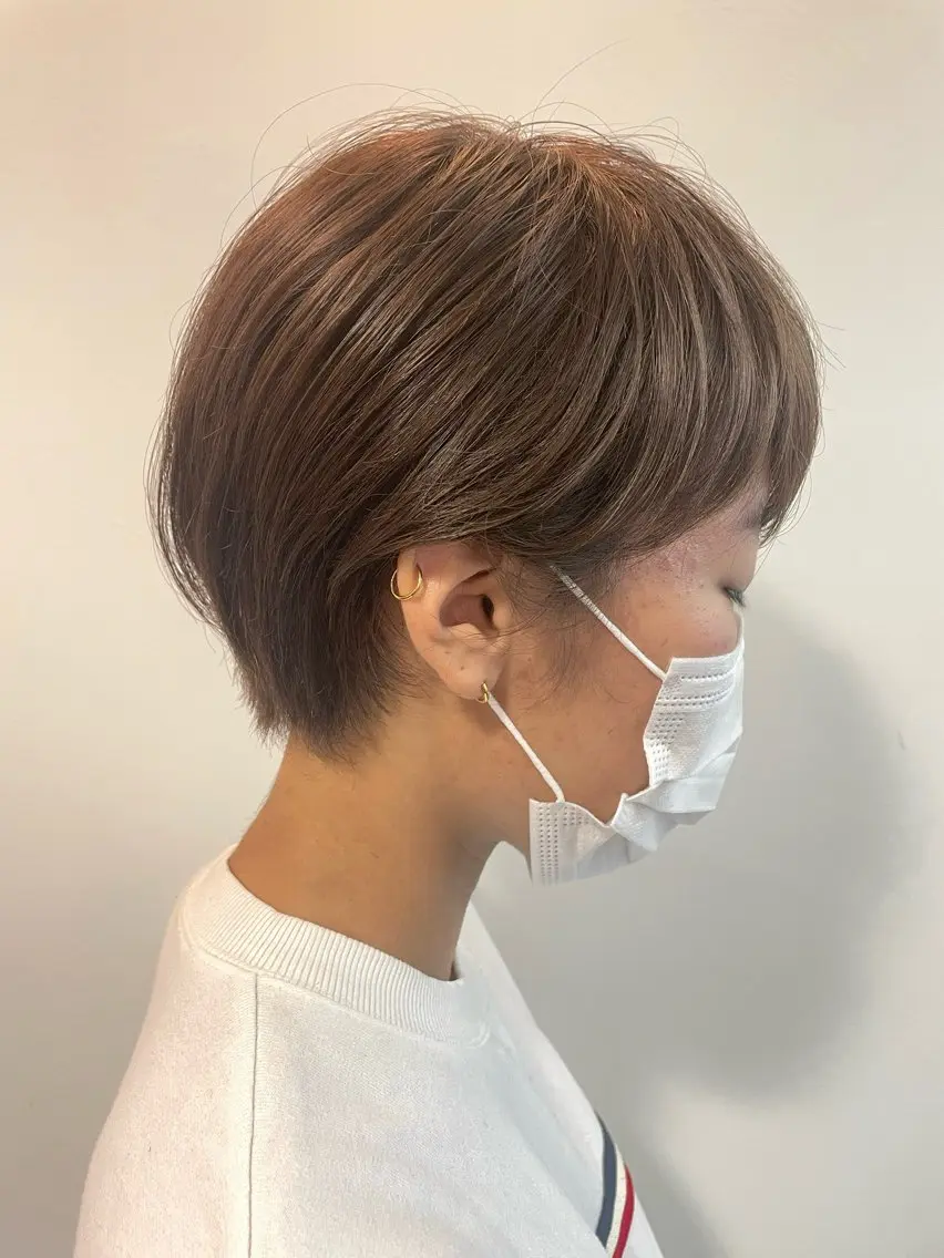ショート カラー カット ヘアカラー ショート ボブ✂︎ 髙梨  遥のヘアスタイル