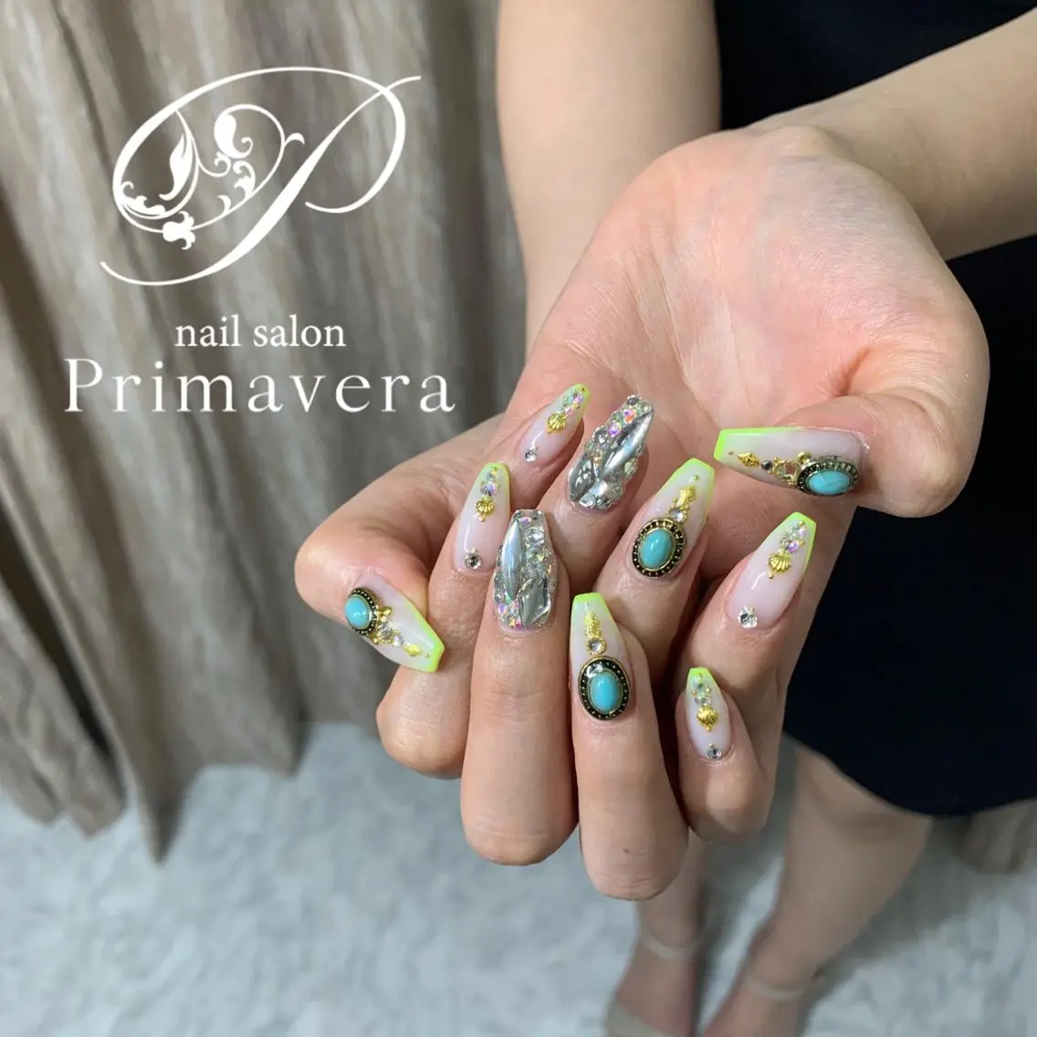 ネイル ハンドネイル Primavera 新横浜🤍美フォルムのネイルデザイン