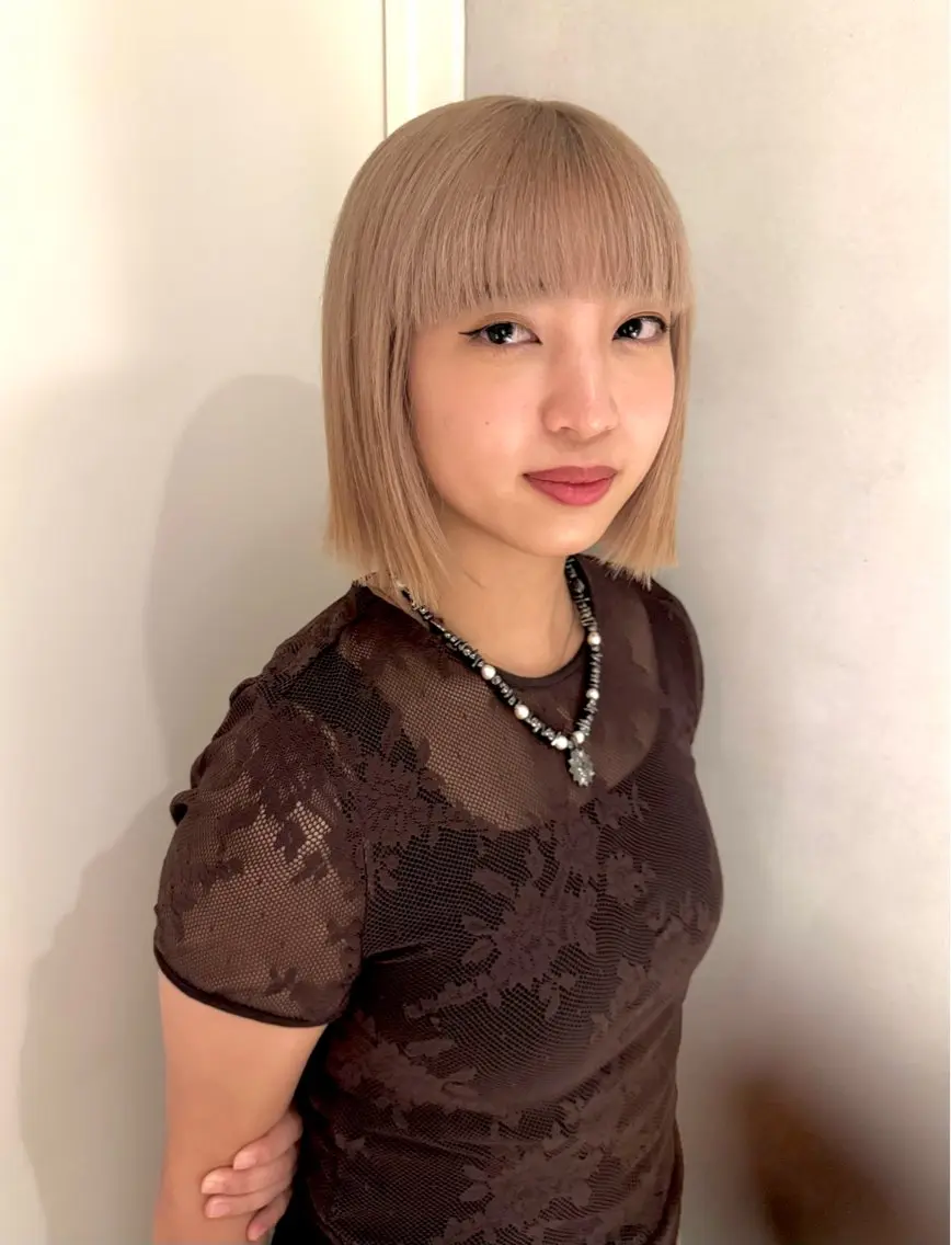 ショート カラー ヘアカラー カラー特化/ブリーチ 梅田中崎町/あかりのヘアスタイル