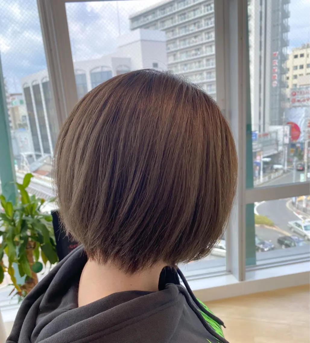 ショート カラー 韓国風・ブリーチなし ・あり後藤 一斗店長のヘアスタイル