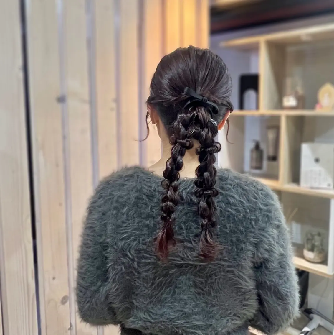 カラー ヘアアレンジ ブラウンカラー ピンクカラー AmiDA 常光のヘアスタイル