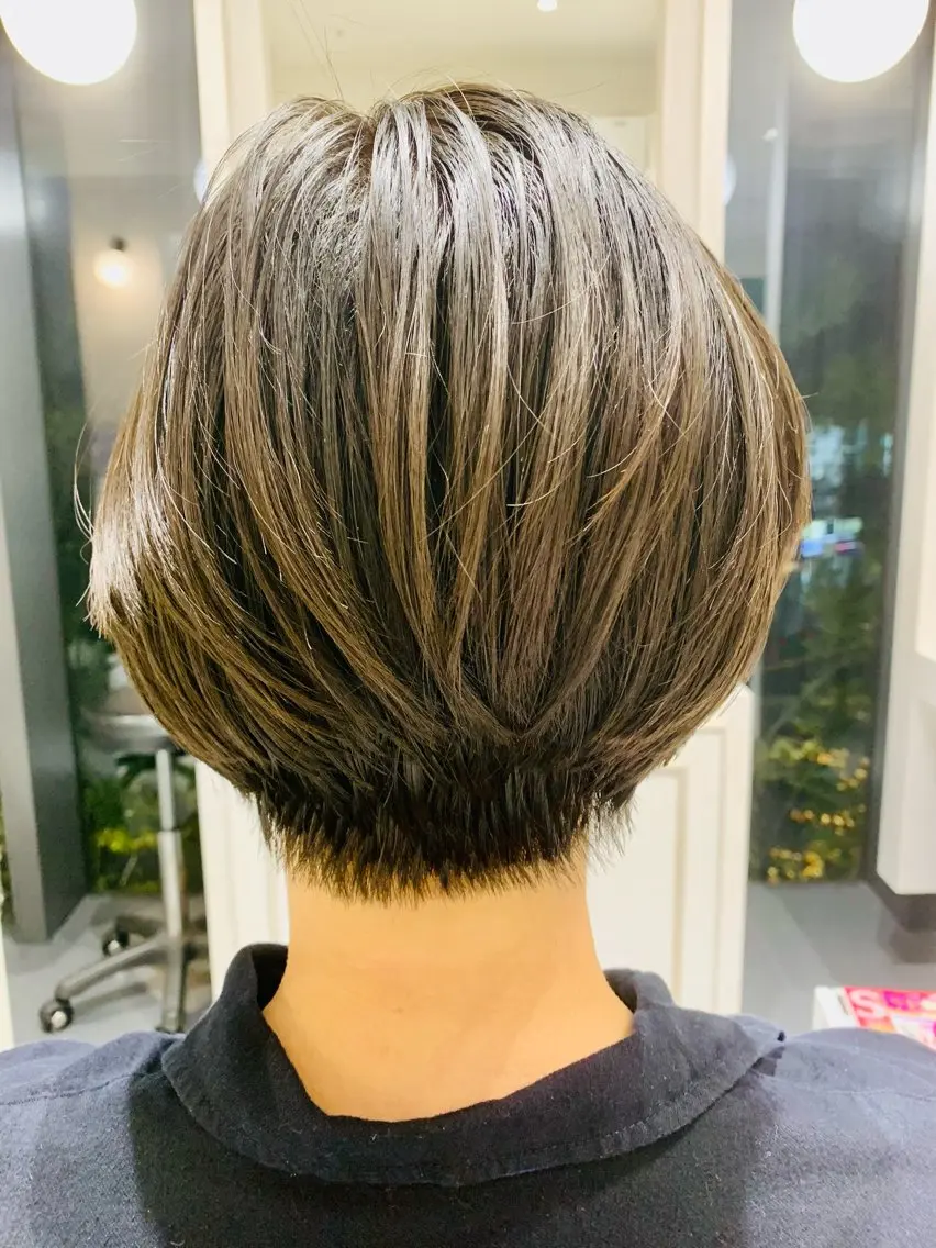 ショート ショートヘア 石村  カットモデル 丁寧なカットブロー✨のヘアスタイル