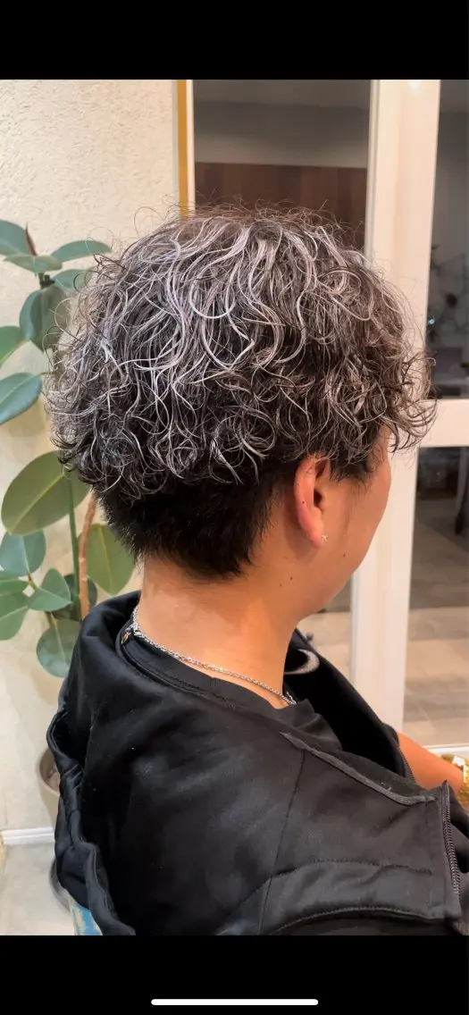 カラー メンズ メンズメッシュ メッシュ シルバー ホワイトシルバー ヘアカラー 木村 太一のヘアスタイル