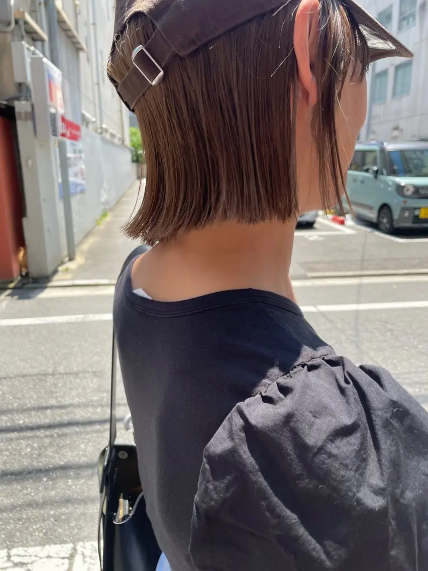 ショート カット ヘアカラー トリートメント ayane⭐️ボブ・ ショート・パーマのヘアスタイル