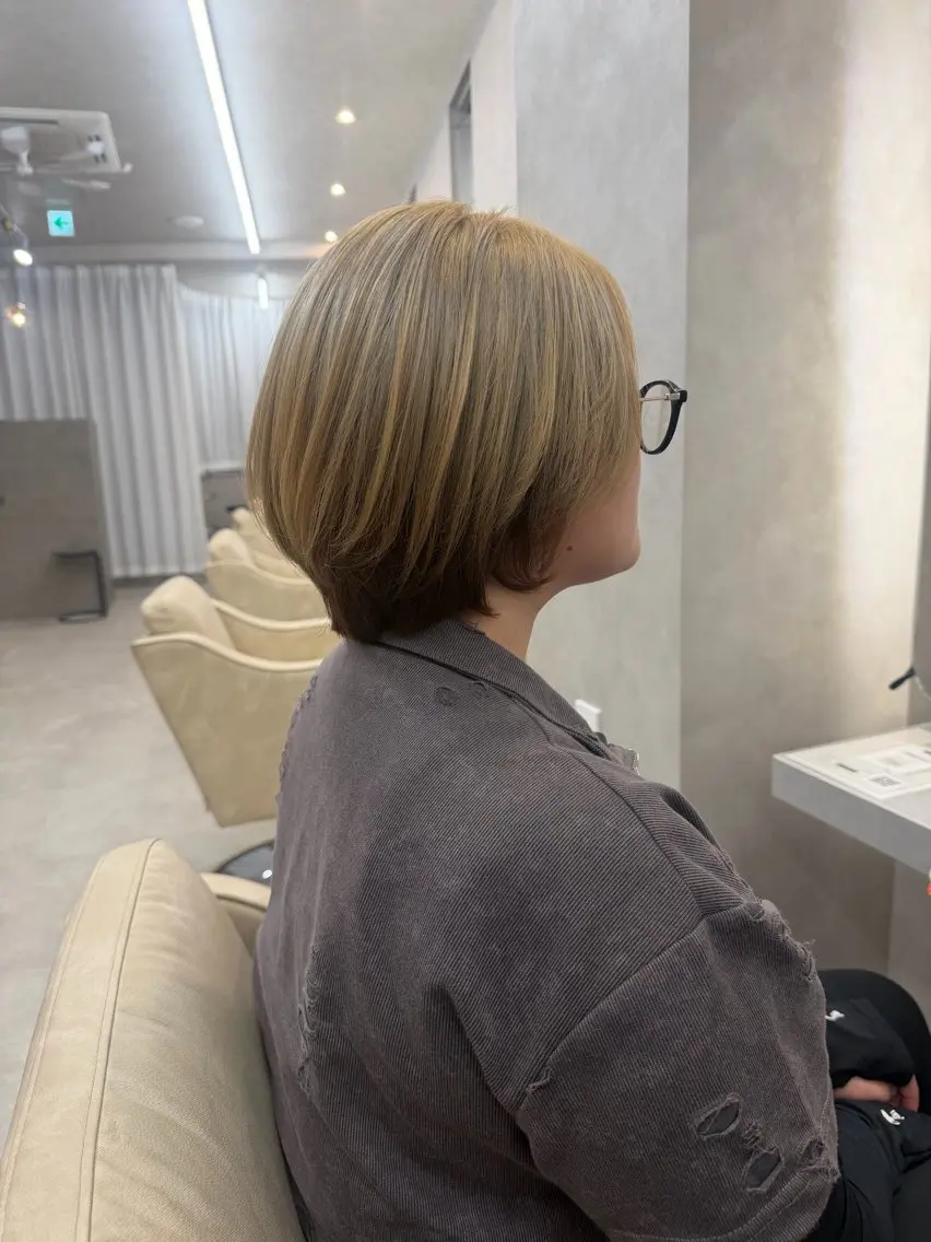 ショート カット トリートメント 山中 欧輔のヘアスタイル
