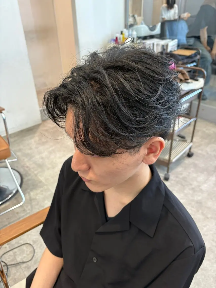 ショート メンズ カット パーマ 中島 耀一朗のヘアスタイル
