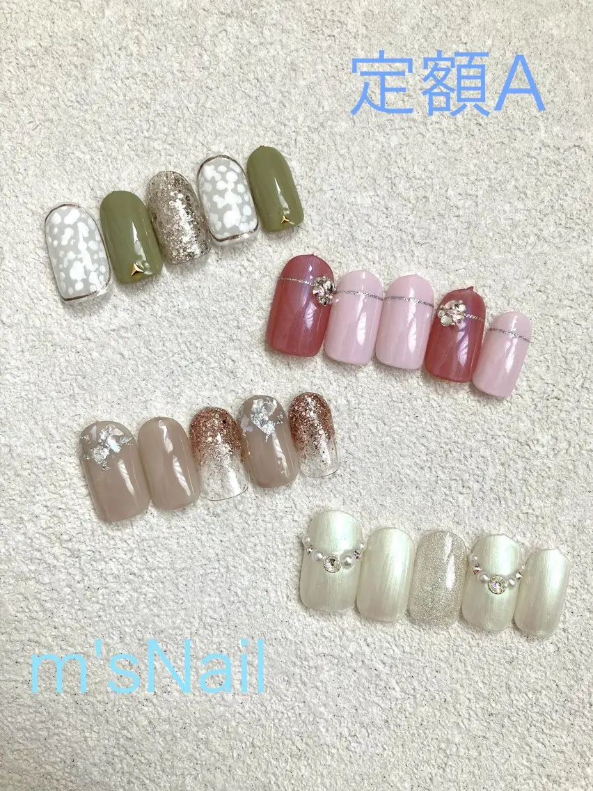 ネイル ジェルネイル パラジェル ハンドネイル m'sNail 福岡西区 ネイルのネイルデザイン
