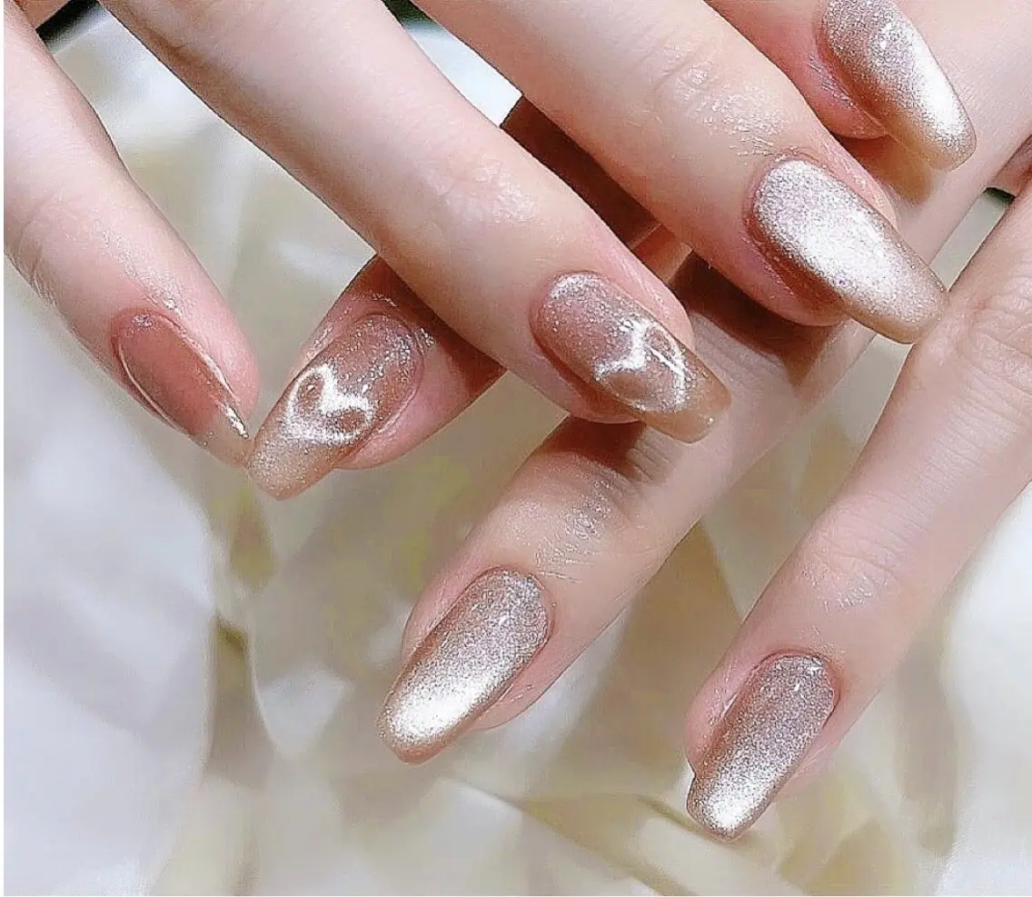 ネイル ハート マグネットネイル NAILR rina 🎀ིྀ恵比寿のネイルデザイン