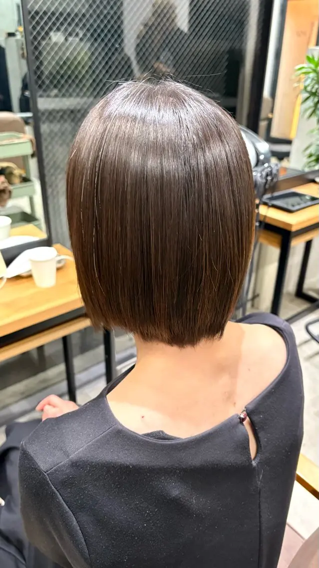 ショート パーマ 縮毛矯正 トリートメント 天神/ハイトーン/艶 カラー/Miharuのヘアスタイル