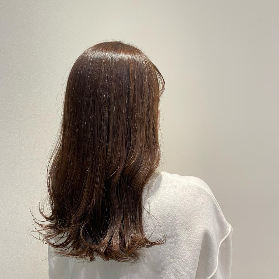 ロング カラー ベージュカラー Rubik's 梅田茶屋町/叶莉のヘアスタイル