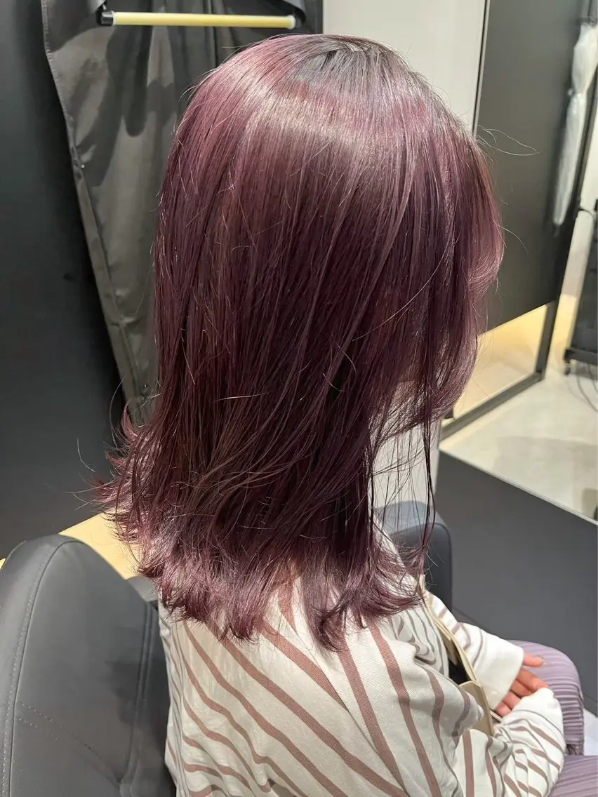 ミディアム カラー ヘアカラー 小林蒼太 梅田モデル募集のヘアスタイル