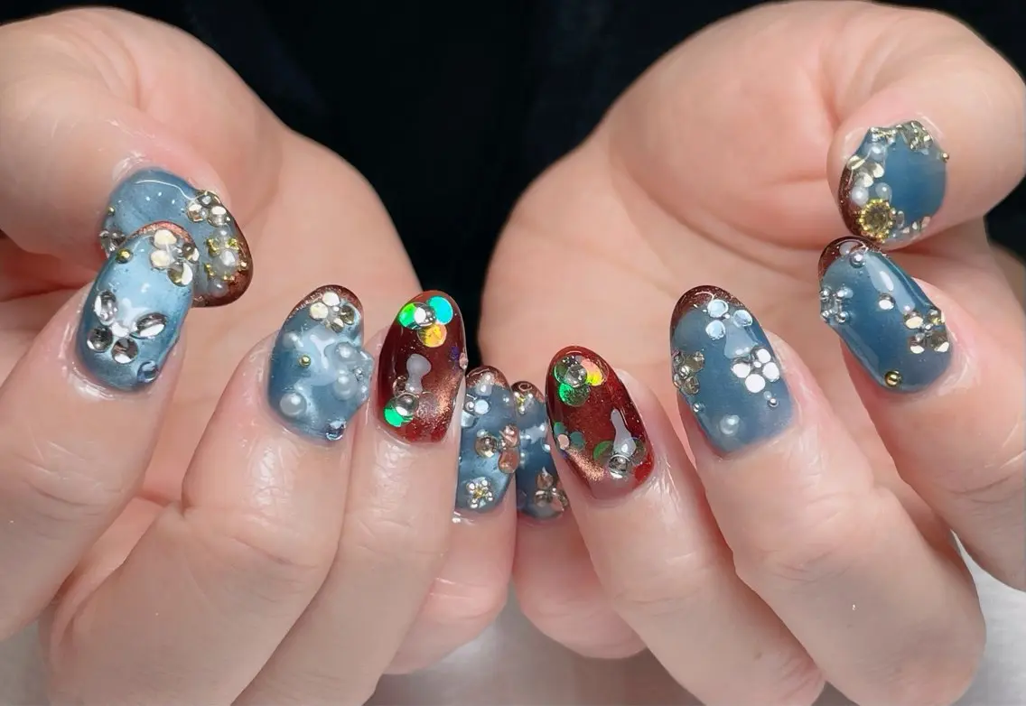 ネイル チークネイル 長さ出し フレンチネイル ジェルネイル 韓国ネイル 中野駅から2分 MEO NAILのネイルデザイン