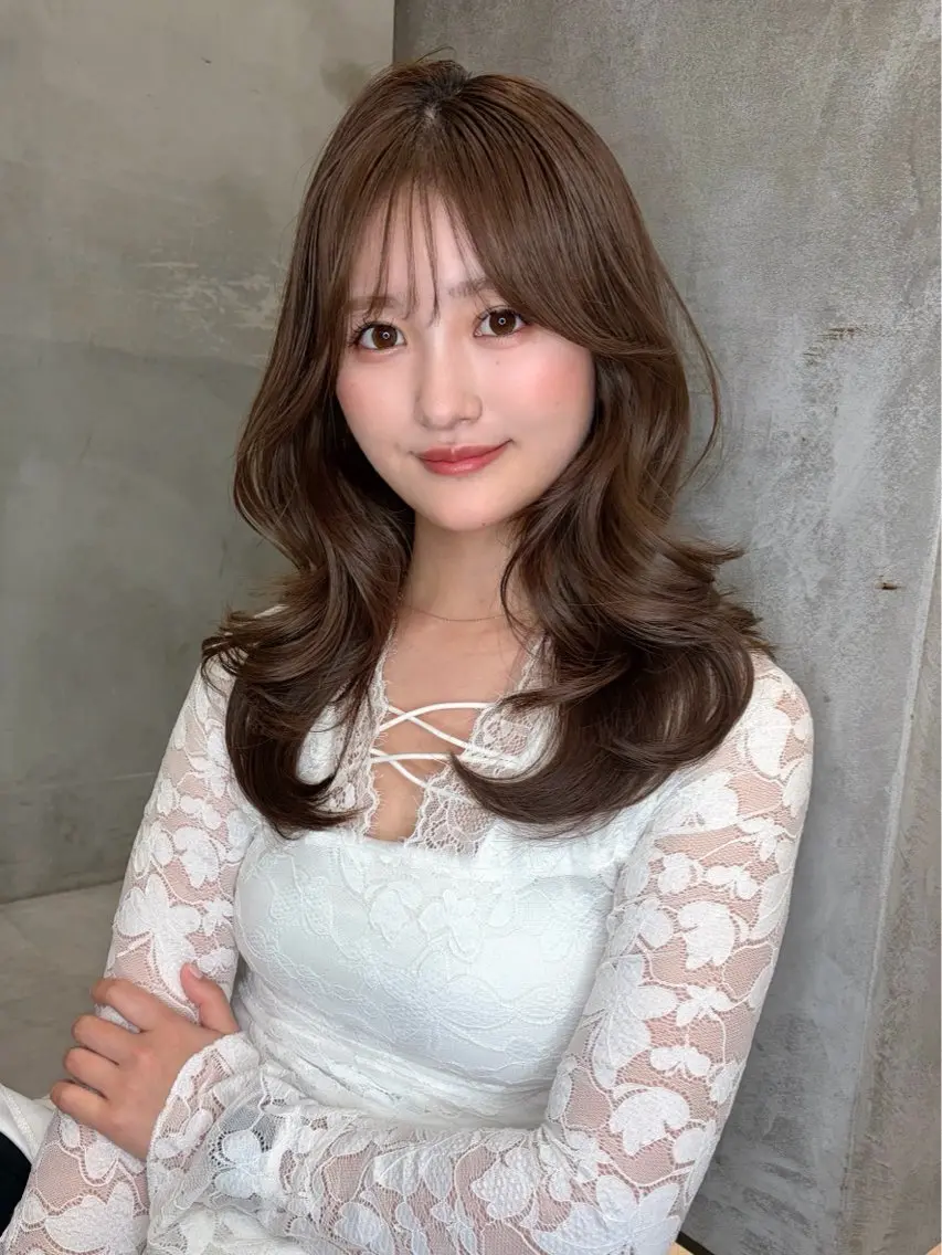 ミディアム 浦和うる艶 縮毛矯正⭐️セナ🎀のヘアスタイル