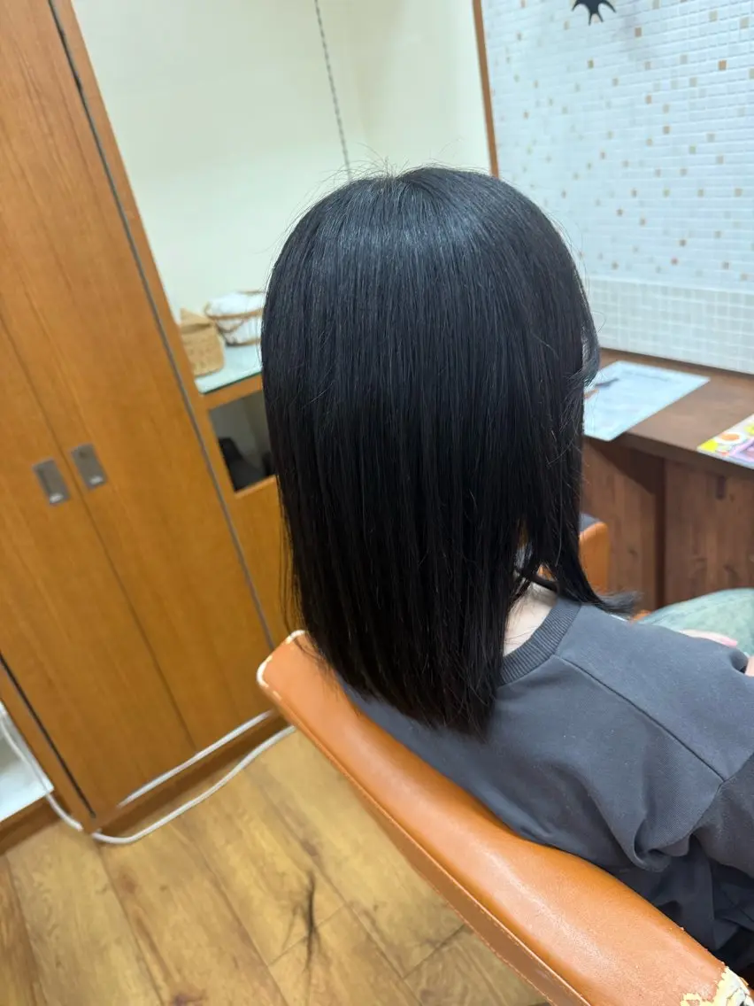 ミディアム キッズ トップヘアー中庄 えみぃのヘアスタイル