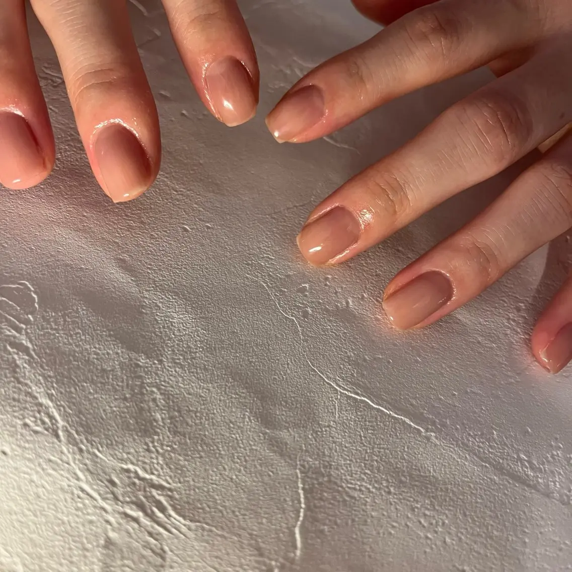 ネイル ジェルネイル ワンカラーネイル パラジェル 冬ネイル クリスマス ハンドネイル nail slow.のネイルデザイン