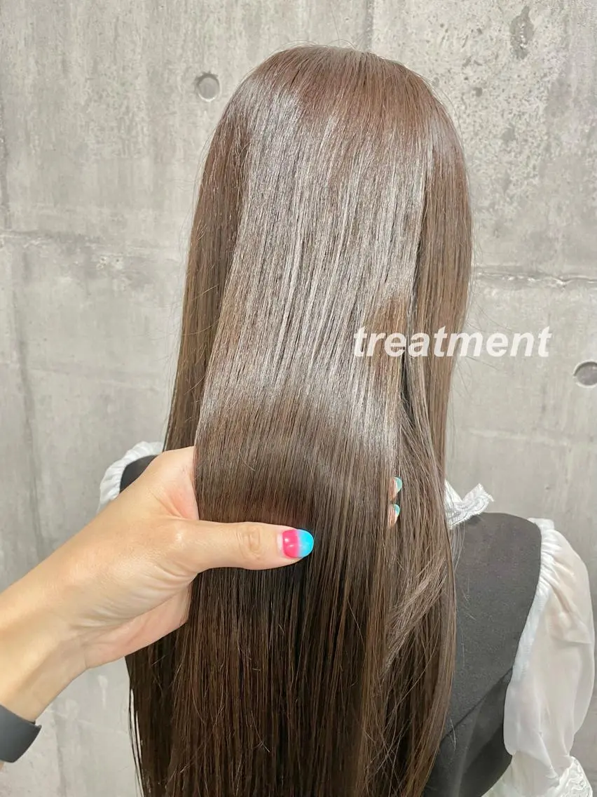 🍦贅沢メニュー🍯縮毛矯正➕カット➕全体カラー➕TOKIOトリートメント🌿💇♀️の写真
