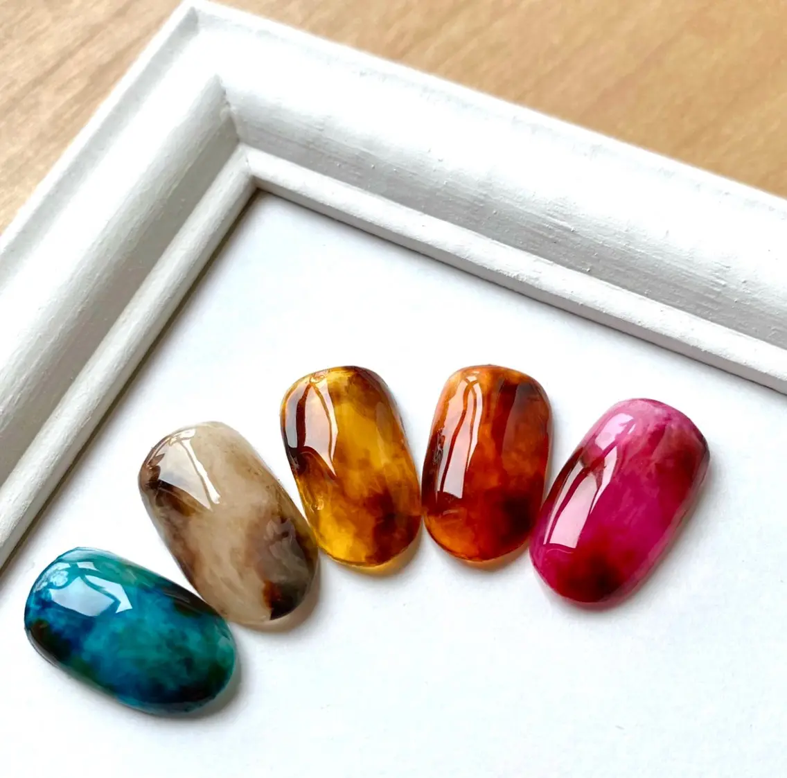 ネイル アートネイル べっ甲ネイル ロングネイル スカルプネイル nail*157 .のネイルデザイン