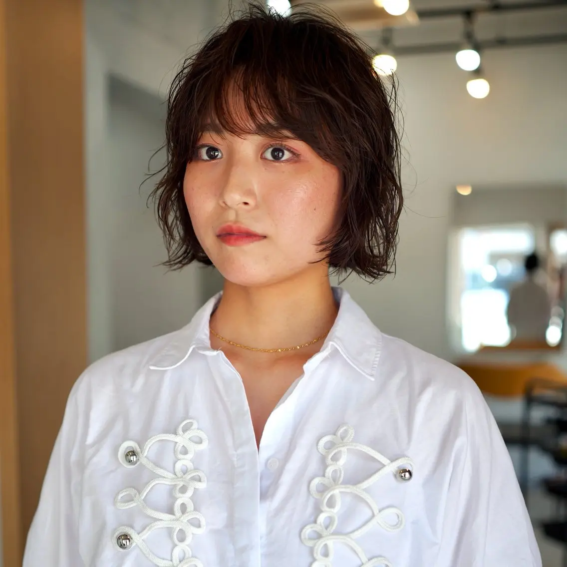 ショート パーマ ボブ くせ毛 ニュアンスパーマ 清澄白河|赤城颯汰 |ニュアンスパーマのヘアスタイル