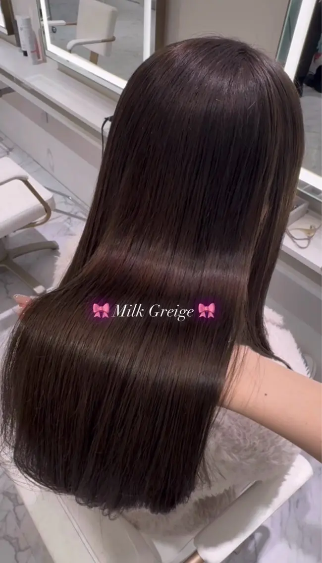 ロング カラー カット ヘアカラー トリートメント ParveMix🎀 稲垣 詞葉のヘアスタイル