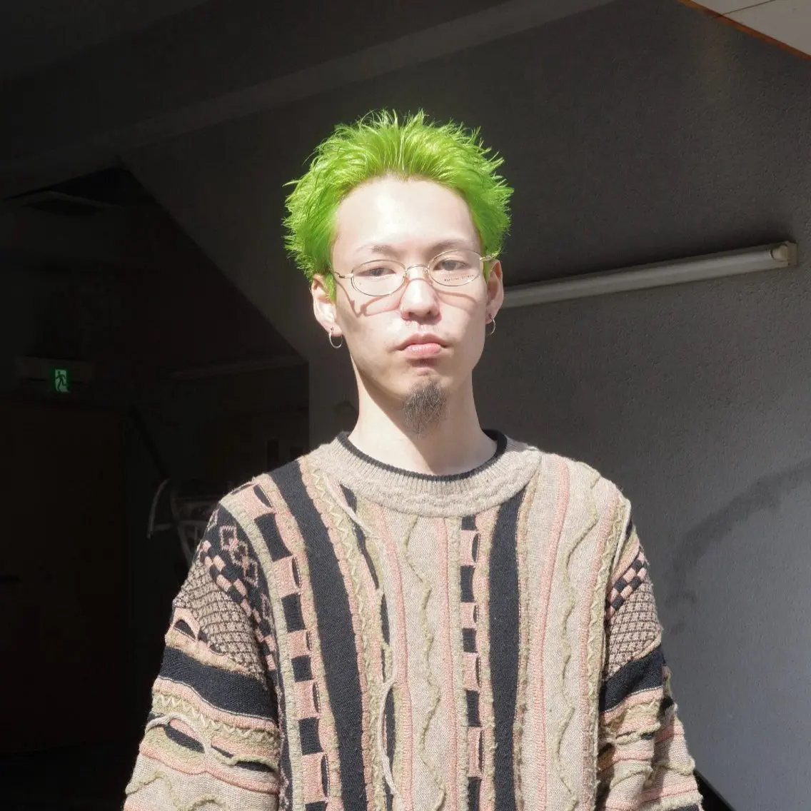 ショート カラー メンズ メンズブリーチ スパイキーショート ブリーチ 透明感カラー ミント 渋谷/似合わせカット ・縮毛矯正 コウのヘアスタイル