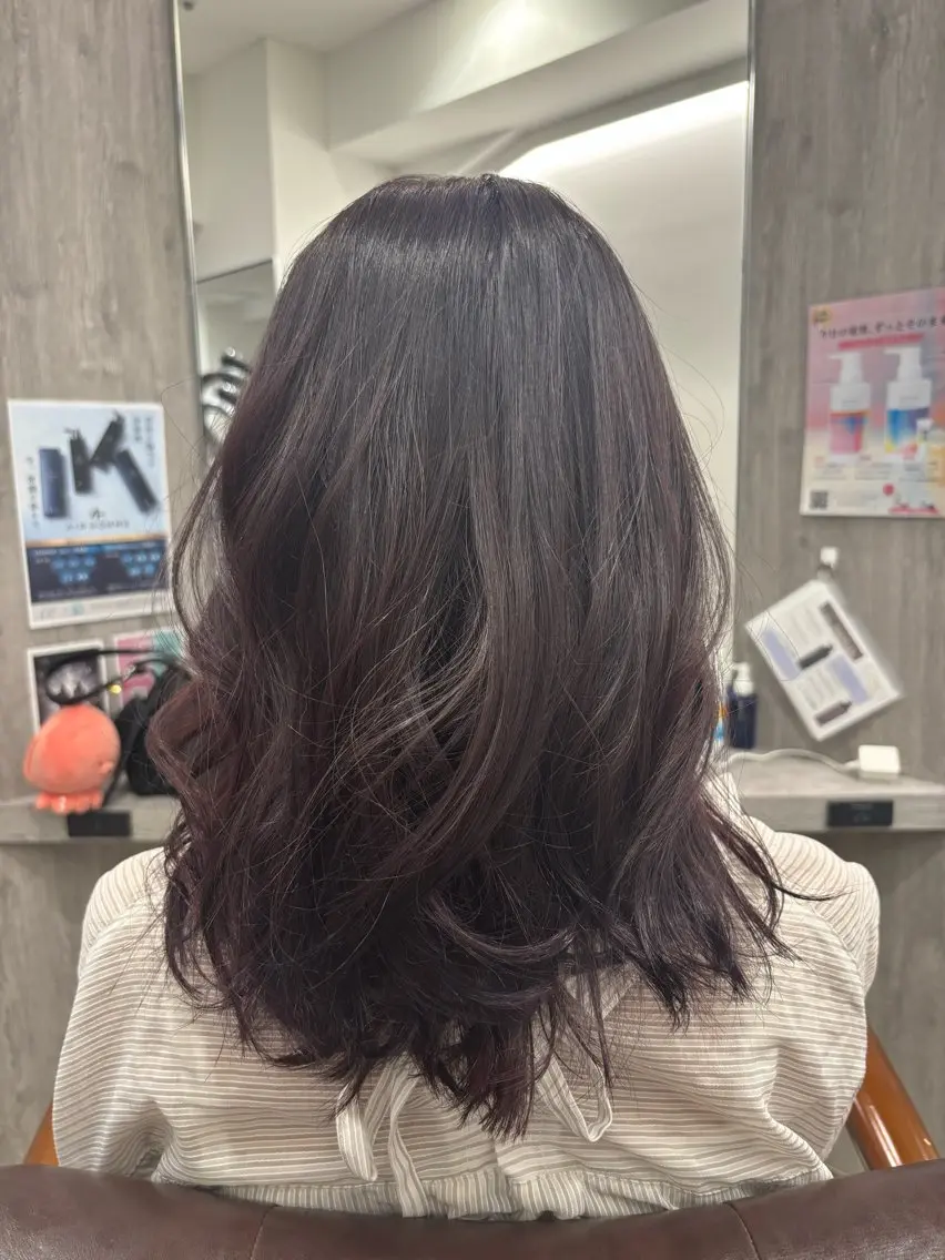 セミロング ヘアカラー 青木 翔海のヘアスタイル
