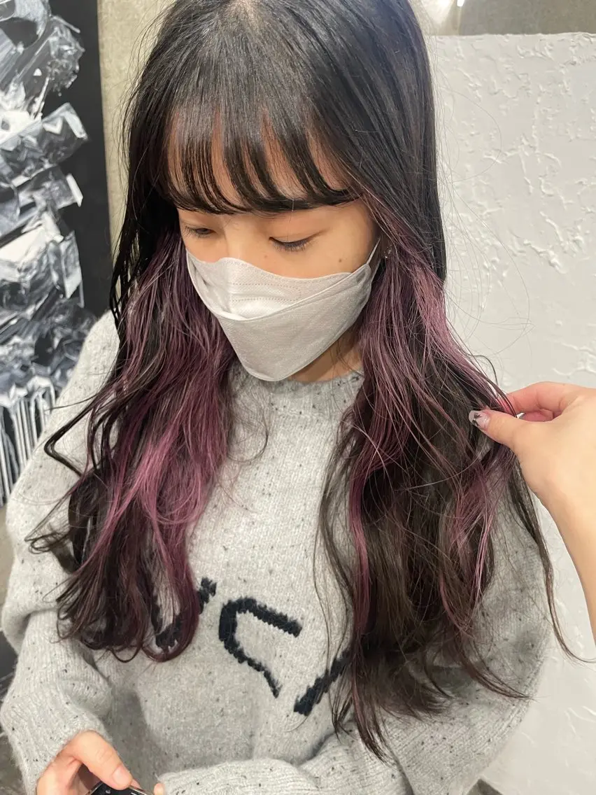 ロング カラー カット ヘアカラー トリートメント shiba tomomiのヘアスタイル