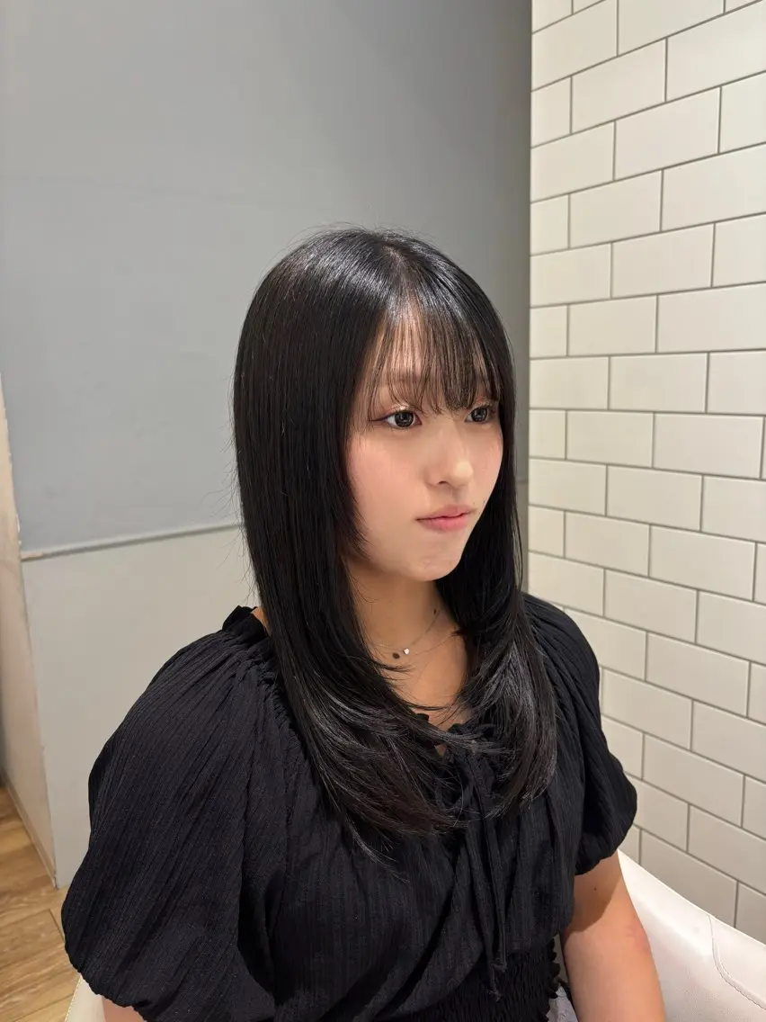 セミロング カラー レイヤーカット カット ヘアカラー きづな 🌷のヘアスタイル