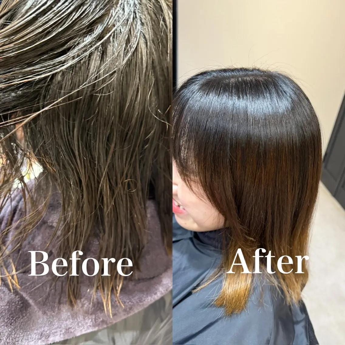 セミロング ⭐️縮毛矯正特化 小松邦彦⭐️のヘアスタイル