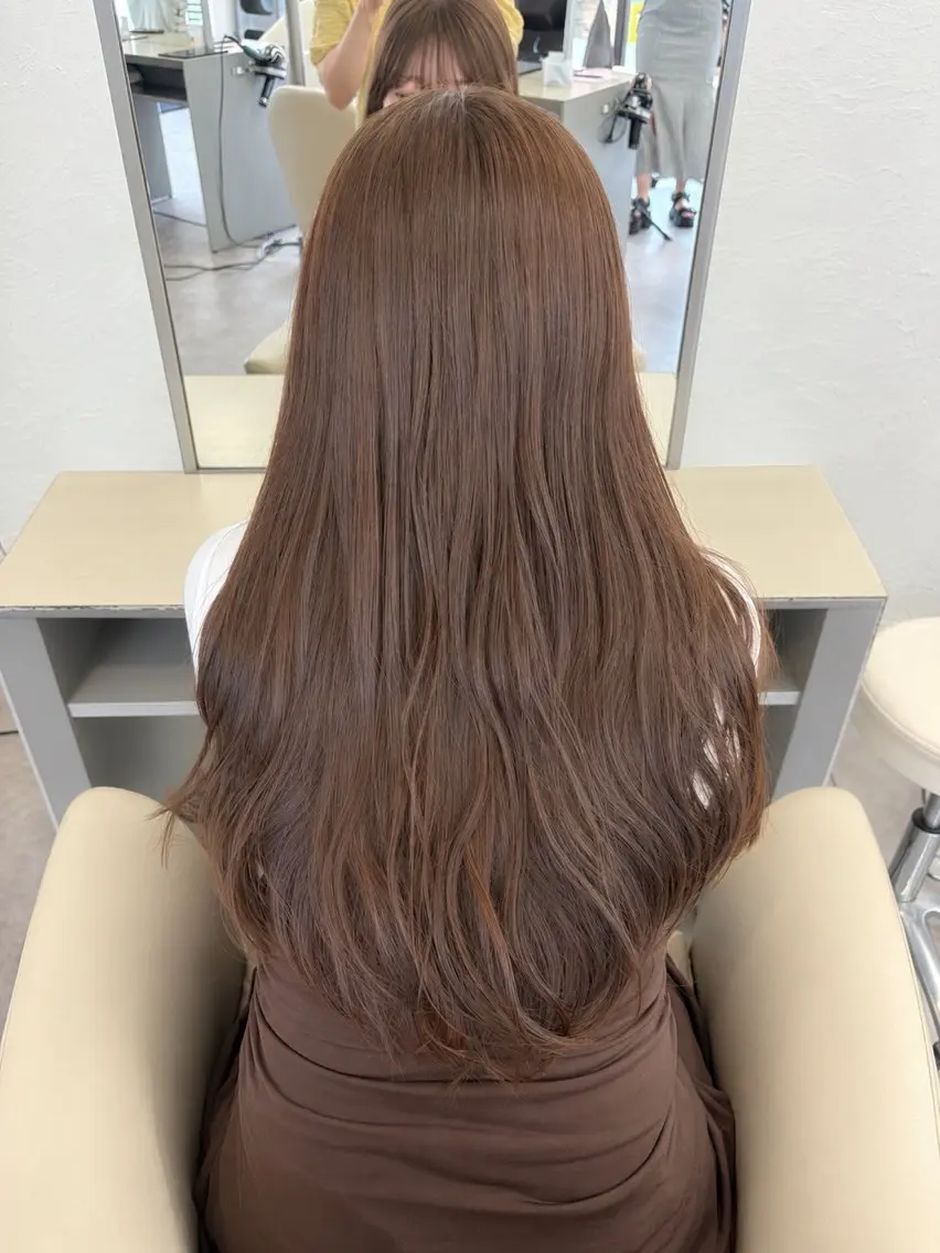 ロング カラー ベージュカラー ブリーチ ダブルカラー ブリーチなしカラー カット ヘアカラー トリートメント 『SiLO』 rumiのヘアスタイル