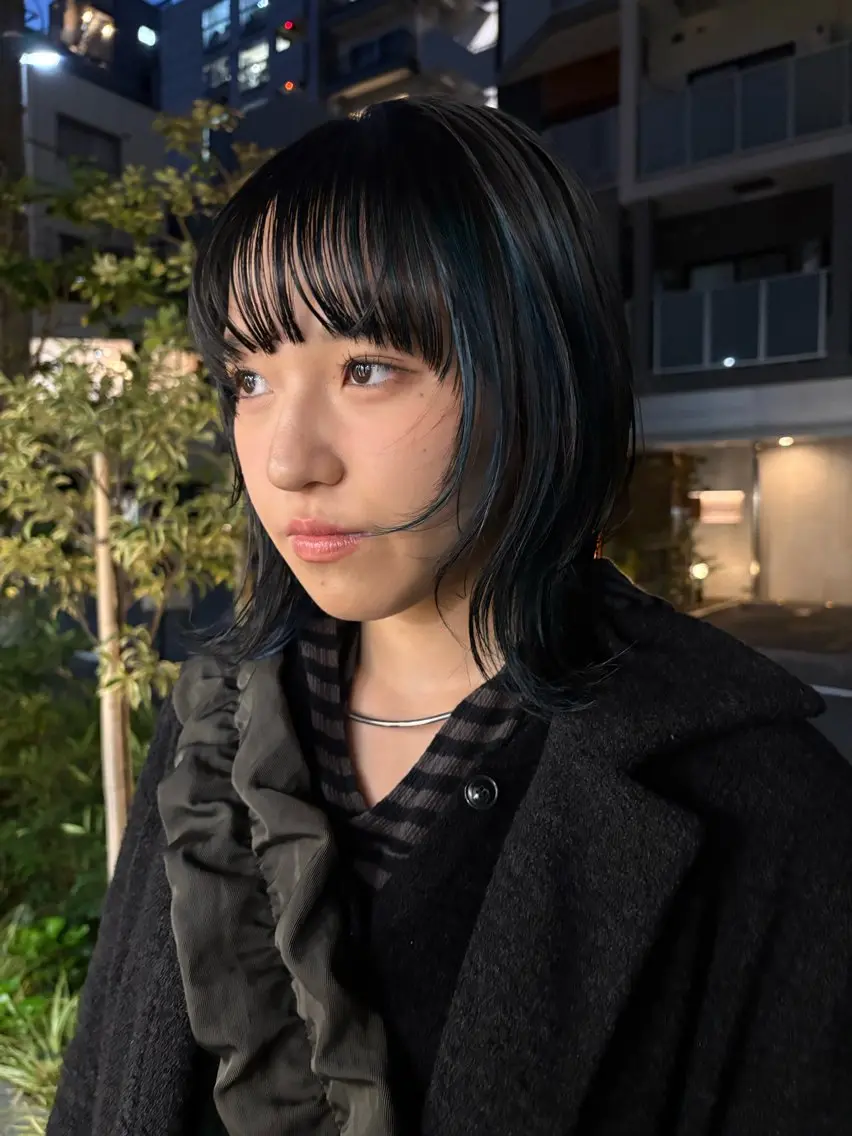 ミディアム カラー カット ヘアカラー eri kinjoのヘアスタイル