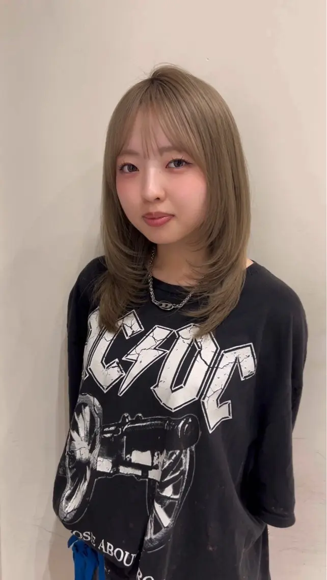 ミディアム カラー ayane🎀／ メンズカットのヘアスタイル