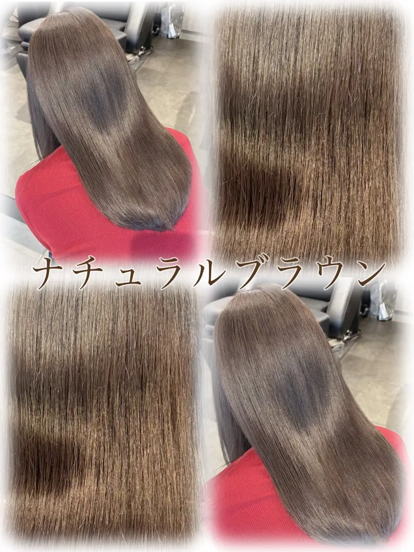 セミロング ヘアカラー トリートメント 💜eluあやね💜 🫧カラー・縮毛矯正のヘアスタイル