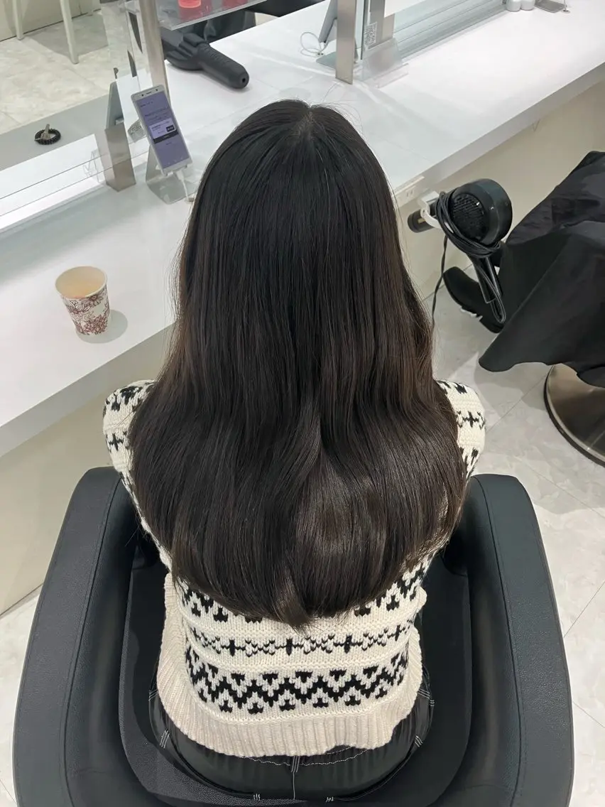ロング カラー ヘアアレンジ 💓色落ちまで綺麗な 垢抜けカラー💓のヘアスタイル