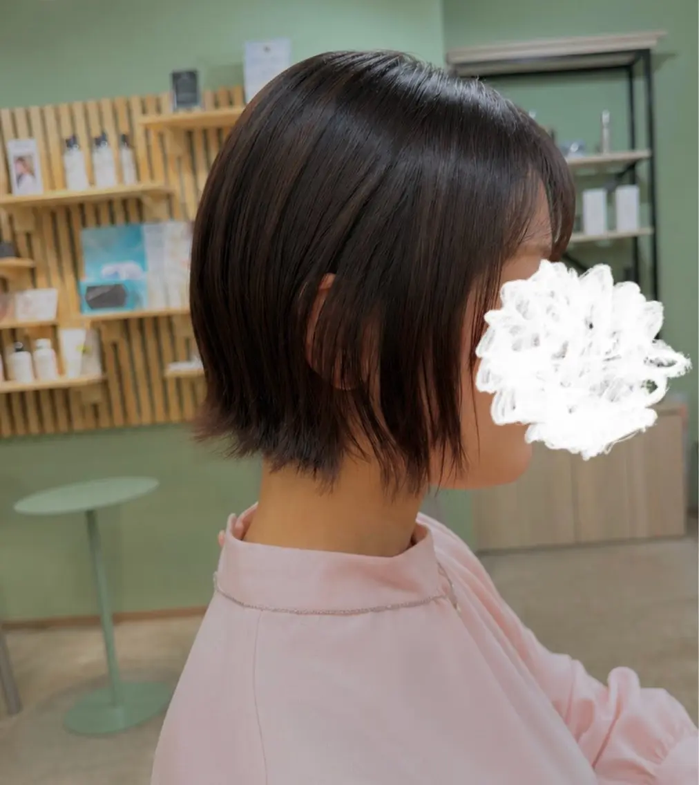 ショート ボブ 顔周りカット カット カットモデル募集 /侑姫のヘアスタイル