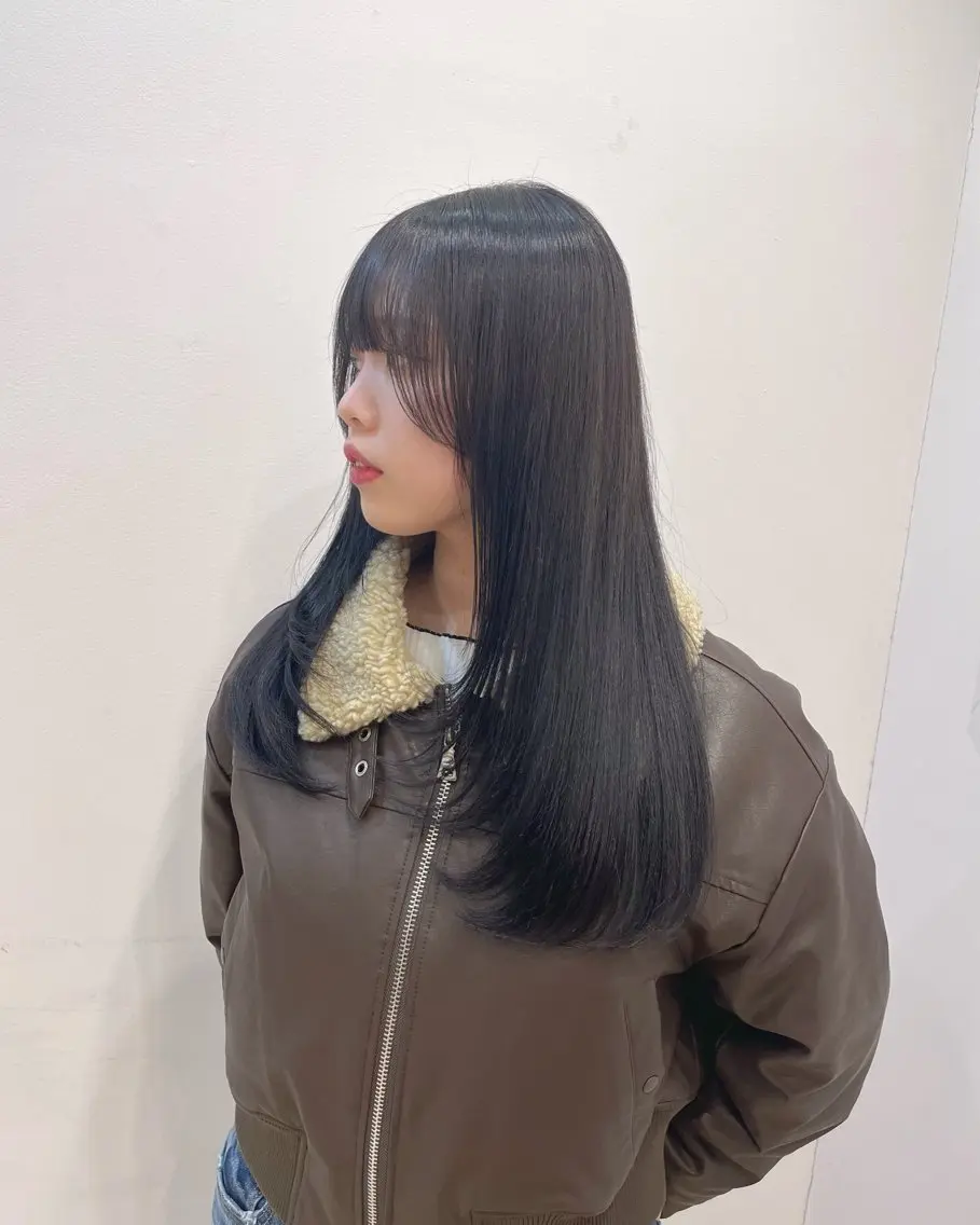 ロング くびれヘア 顔周りカット 韓国風ヘア レイヤーカット 似合わせカット LUNA🌙韓国ヘア 🌙レイヤーカットのヘアスタイル