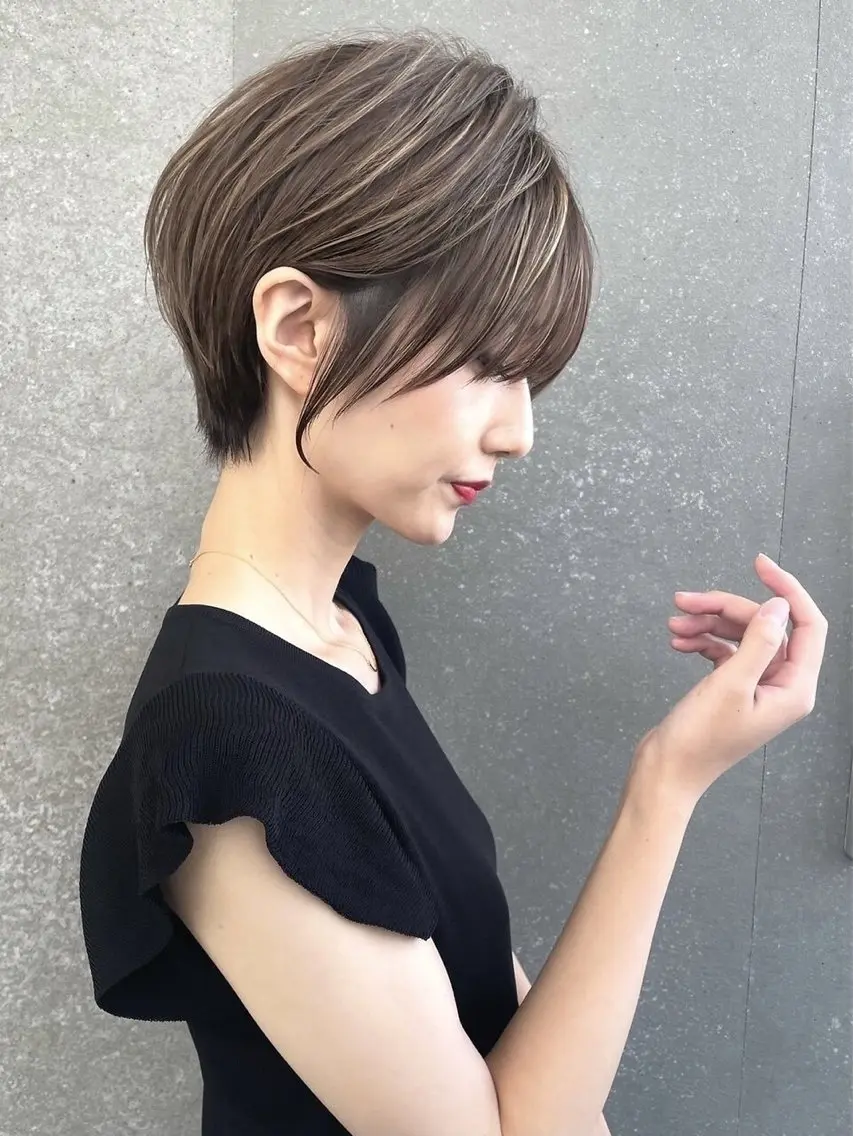 ショート カラー パーマ Lond Bloom 天神ショート/ボブのヘアスタイル
