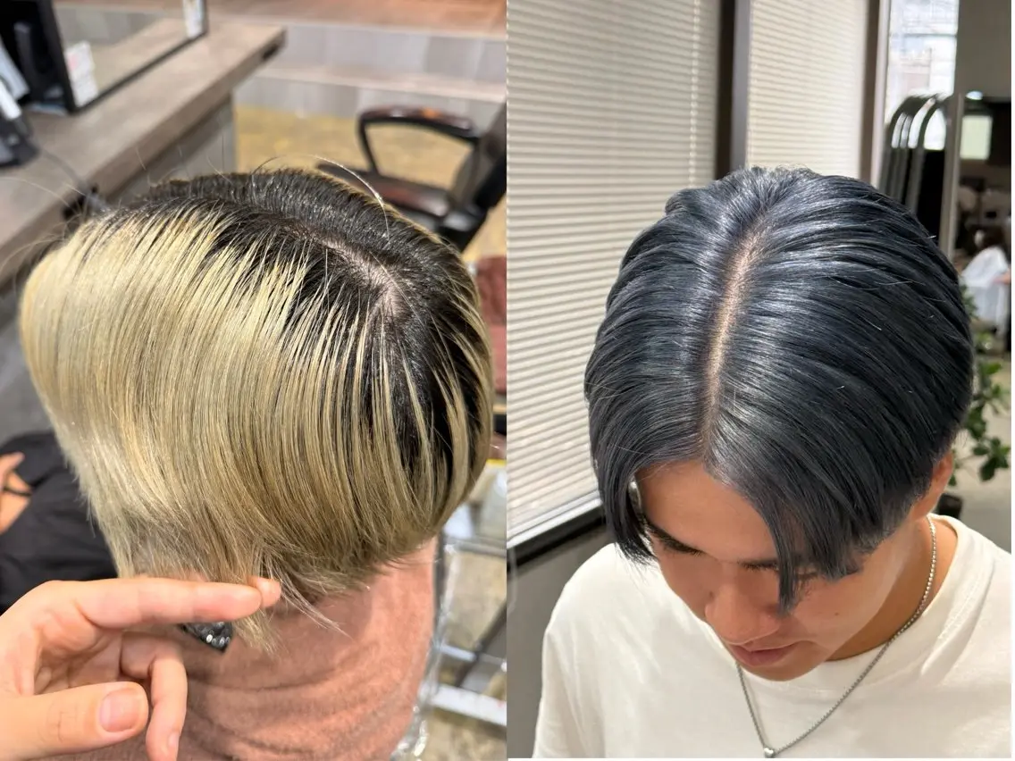 カラー ヘアカラー ルシ🎨/ハイトーン 個性派/グレージュのヘアスタイル